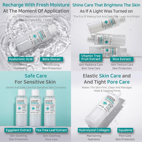 aplb - glutathione niacinamide facial toner Glutathione acts as an antioxidant APLB Glutathione Niacinamide Facial Toner