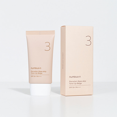 Numbuzin No.3 Porcelain Base-skip Tone Up Beige SPF50+ PA++++ - 50ml - EXP OCT 2025