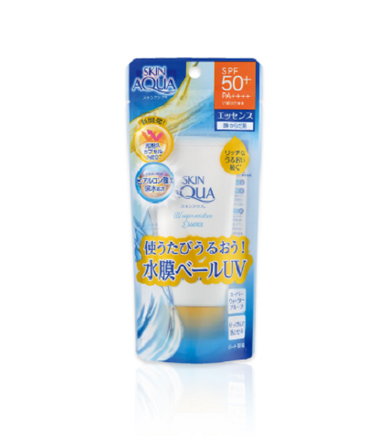 Rohto Skin Aqua UV Super Moisture Essence SPF50+ PA++++ 80G available at www.Barefection.com. Visit us for product details and our latest offers!