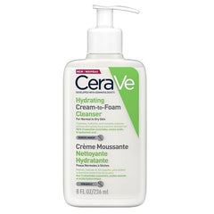 CeraVe NEW Hydrating Cream-to-Foam Cleanser - 236ml