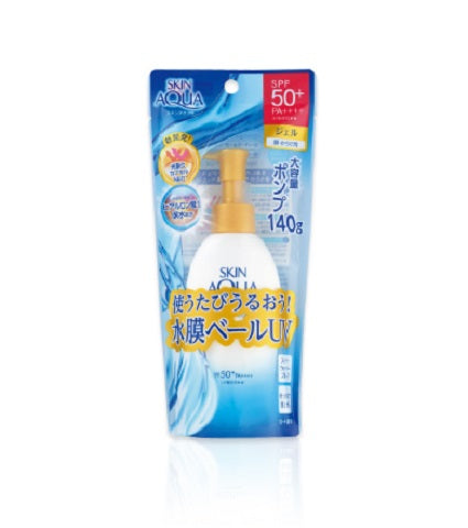 Rohto Skin Aqua Super Moisture Essence SPF 50+ PA++++ - in Pump version Now available at Timeless UK. Visit us at www.timeless-uk.com for product details and our latest offers!
